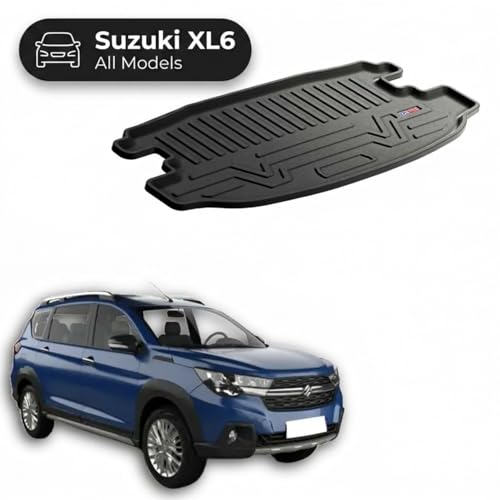 Image of 3D TPE Car Boot Mat for XL6 (All Models) Custom Fit, Heavy Duty & Anti-Slip Boot Mat | All Weather Resistant, Waterproof & Dustproof Trunk Liner, Car Dicky Mat for XL6