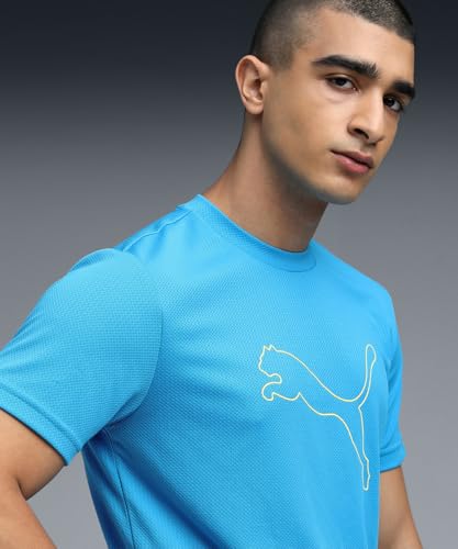 Image of Puma Men Polyester Solid Regular Fit T-Shirt