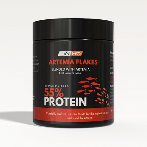 Image of Artemia Flakes 25g Fish Food with 55% Protein for Guppy,Betta Fish,Guppy Fries,Tetra and All Types of Tropical Fishes