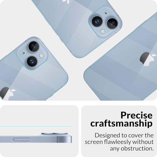 Image of ArmourPro Screen Protector for iPhone 14 (6.1 Inch) Edge-to-Edge Back Guard with Installation Kit | Crystal Clear, Case Friendly Screen Coverage, Ultra Thin Unbreakable Membrane