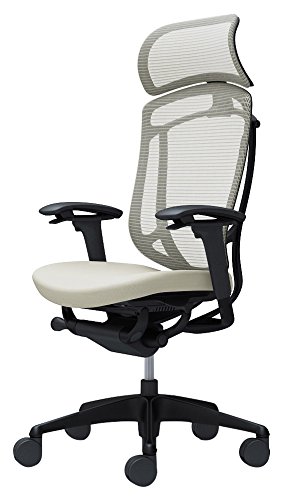 オカムラ オフィスチェア コンテッサ セコンダ 可動肘 エクストラハイバック 座:クッション ホワイト CC87MR-FPC2
