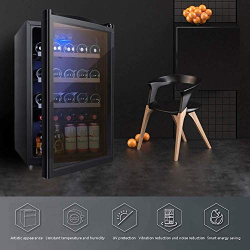 ATAAY Weinkühlschrank, Weiß- und Rotweinkühlschrank Weinkühlschrank mit digitaler Temperaturanzeige, freistehender Kühlschrank, leiser Betrieb, Fr 3 ATAAY Weinkühlschrank, Weiß- und Rotweinkühlschrank Weinkühlschrank mit digitaler Temperaturanzeige, freistehender Kühlschrank, leiser Betrieb, Fr