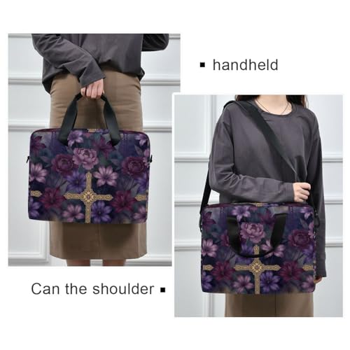 Bolso portátil para laptop 15.6 pulg morado miniatura 2