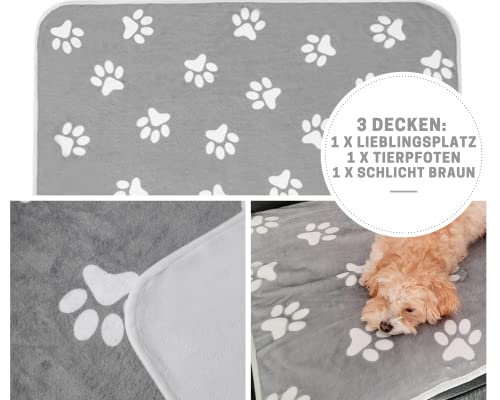 Tierlando Hundedecke Lilly - Flauschige Plüschdecke Für Hunde & Katzen