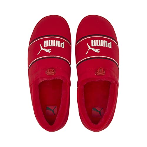 Puma Men's Tuff Mocc Jersey Slipper, High Risk Red White Black, 10 #TOP3