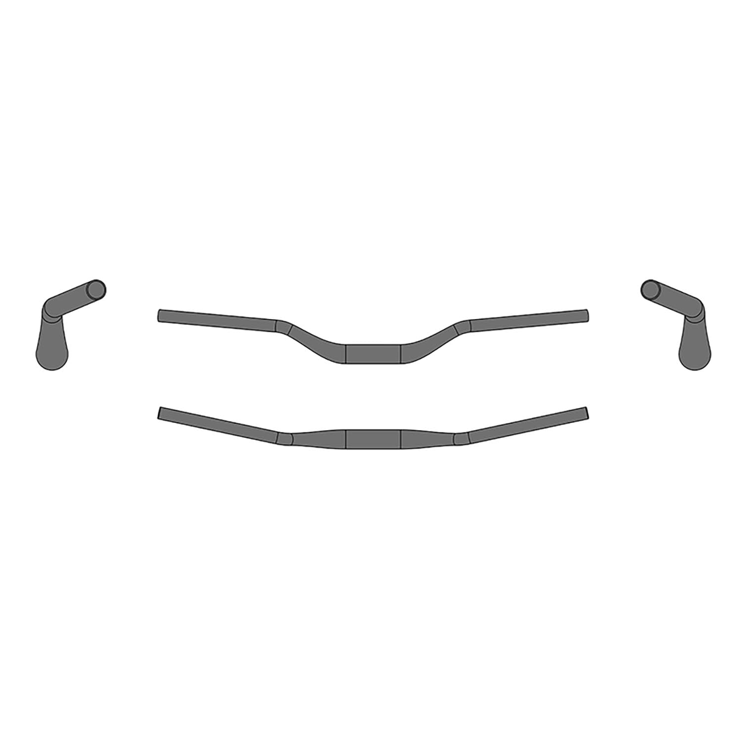 ERGOTEC Guidon VTT réglable en hauteur Riser Bar 50 i 35,0 mm Diamètre de serrage du guidon : 35,0 mm | Largeur de poignée : 780 mm | Gri