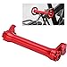 Gavigain Extension Telescopic Bar, Aluminum Alloy Easy Wheel Extension Telescopic Bar for Folding Bike, 124mm Contraction Length (Red)