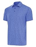 Antigua Par 3 Polo, Dark Royal Heather, Large