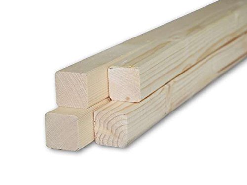 10 Listelli Abete Piallati e Stondati 4 lati mm