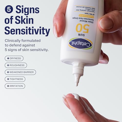 Cetaphil Transparenter 100% mineralischer Flüssigsonnenschutz für Gesicht mit Zinkoxid, Breitspektrum, LSF 50… – Ansicht 7