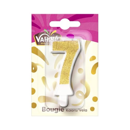 Bougie anniversaire n° 7 Vahiné la solution idéale pour gâteau gourmand réussi
