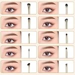 10 Stück Pinselset Makeup, Professionelles Make up Pinsel set, Puder Foundation Lidschatten Concealer Eyeshadow Schmink Pinsel Mit Schminktasche – Bild 4