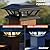 SIEDiNLAR Solar Post Lights Outdoor 2 Modes LED Deck Fence Cap Light for 4x4 5x5 6x6 Posts Patio Garden Decoration Warm White/Cool White Lighting Black (2 Pack)
