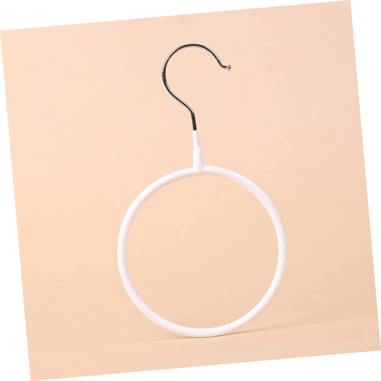 Levemolo 4pcs Scarf Organizer Metal Ring Hanger for Closet Lightweight Scarf Display Rack for Shawls Ties and Belts Space Saving Accessory Storage