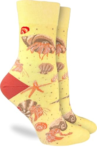 Good Luck Sock Womens Hermit Crabs Socks Adult Shoe Size 5-9