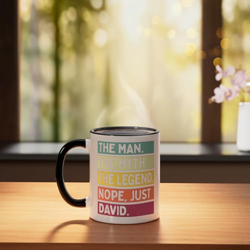 Mug cerámico personalizado negro/blanco 11 onzas miniatura 3