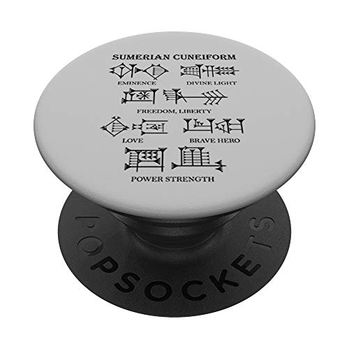 Escritura Cuneiforme Idioma Sumerio PopSockets PopGrip: Agarre intercambiable para Teléfonos y...