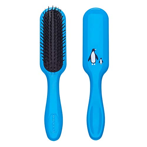 Denman Tangle Tamer Ultra (Penguin) Detangling Paddle Brush For Curly Hair And Black Natural Hair - use with both Wet & Dry Hair, D90L