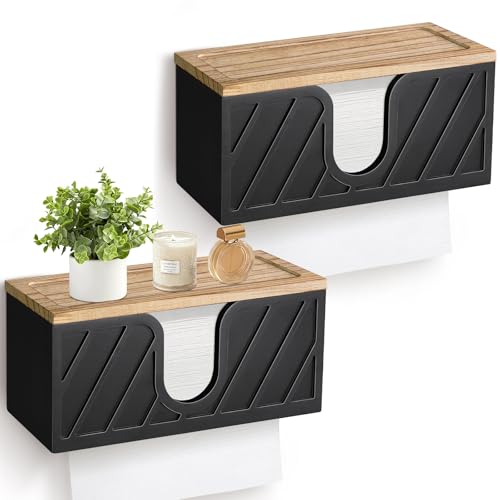Gymvcsi PTH002 Papierhandtuchhalter aus Massivholz 2 Stk.