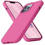Picture of Ktele Compatible with iPhone 13 Pro Max Case 6.7 inch Premium Liquid Silicone with [Soft Anti-Scratch Microfiber Lining] Gel Rubber Full-Body Bumper Protection Case-Pitaya