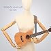Ukulele Strap Comfortable Denim Leather Adjustable Length Shoulder Pad for All Ukulele Mandolin Banjo