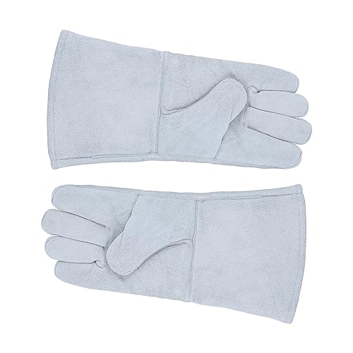 DOITOOL Heat Resistant Welder Gloves Insulated Cowhide Leather Fire Oven Grilling Working Gloves for Cold Weather