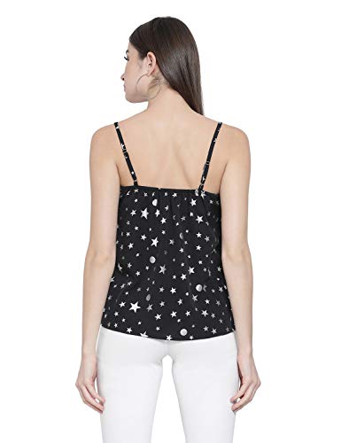 Image of oxolloxo Women's Shoulder Strap Polyester Floral Top