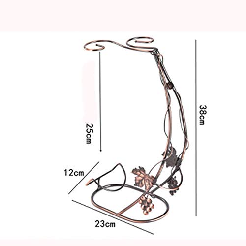 Exquisite Wine Rack Freestanding Bronze Metal Wine Rack miniatura 2