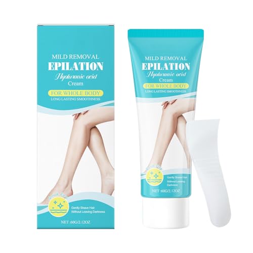 Crema Depiladora Corporal - Mantequilla Depilatoria para Piernas,Crema Depiladora Iluminadora Instantánea para Rostro Zonas Íntimas y Cejas