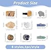 DICOSMETIC 8Pcs Crystal Car Vent Clips Irregular Gemstone Vent Clips Natural Stone Car Decoration with Clip Cars Air Freshener Clip with Iron Wire for Women Men #2