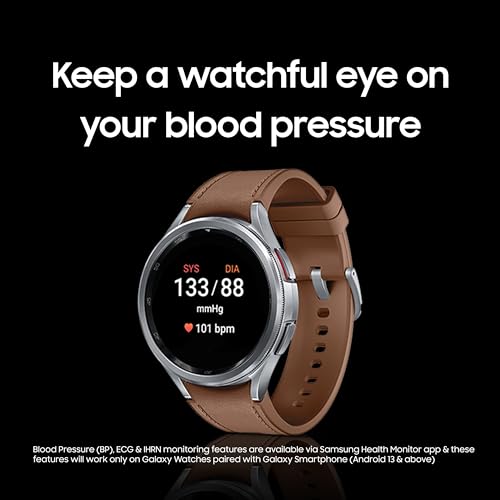 Image of Samsung Galaxy Watch6 LTE (44mm, Graphite, Compatible with Android only) | Introducing BP & ECG Features