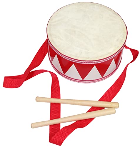 8-Inch Kids Drum - Double Sided Head - 36-Inch Strap - Wooden Drumsticks #TOP6