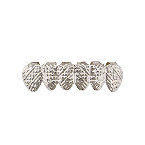 Juego de Grillz para Dientes Hip Hop en Plata y Oro 18K miniatura 5