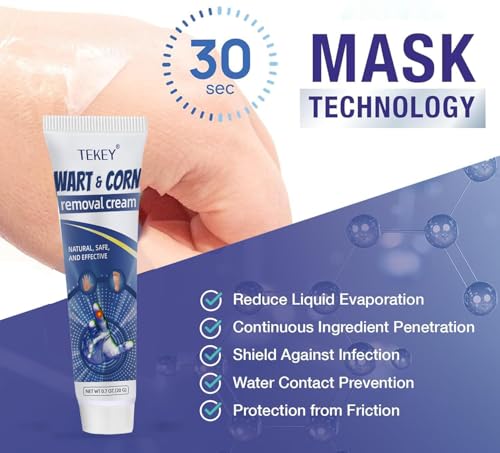 Image of TEKEY Fast-Acting Wart Remover Freeze Off : Salicylic Acid Wart Remover for Men Women - Wart Removal for Plantar Wart, Genital Wart, H Warts, Common Wart, Flat Wart, Corn, Callus -G-T03