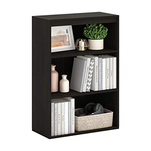 Furinno Pasir 3-Tier Open Shelf Bookcase, Cinnamon Cherry #TOP4