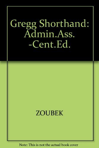 Gregg Shorthand for the Administrative Assistant 0070736782 Book Cover