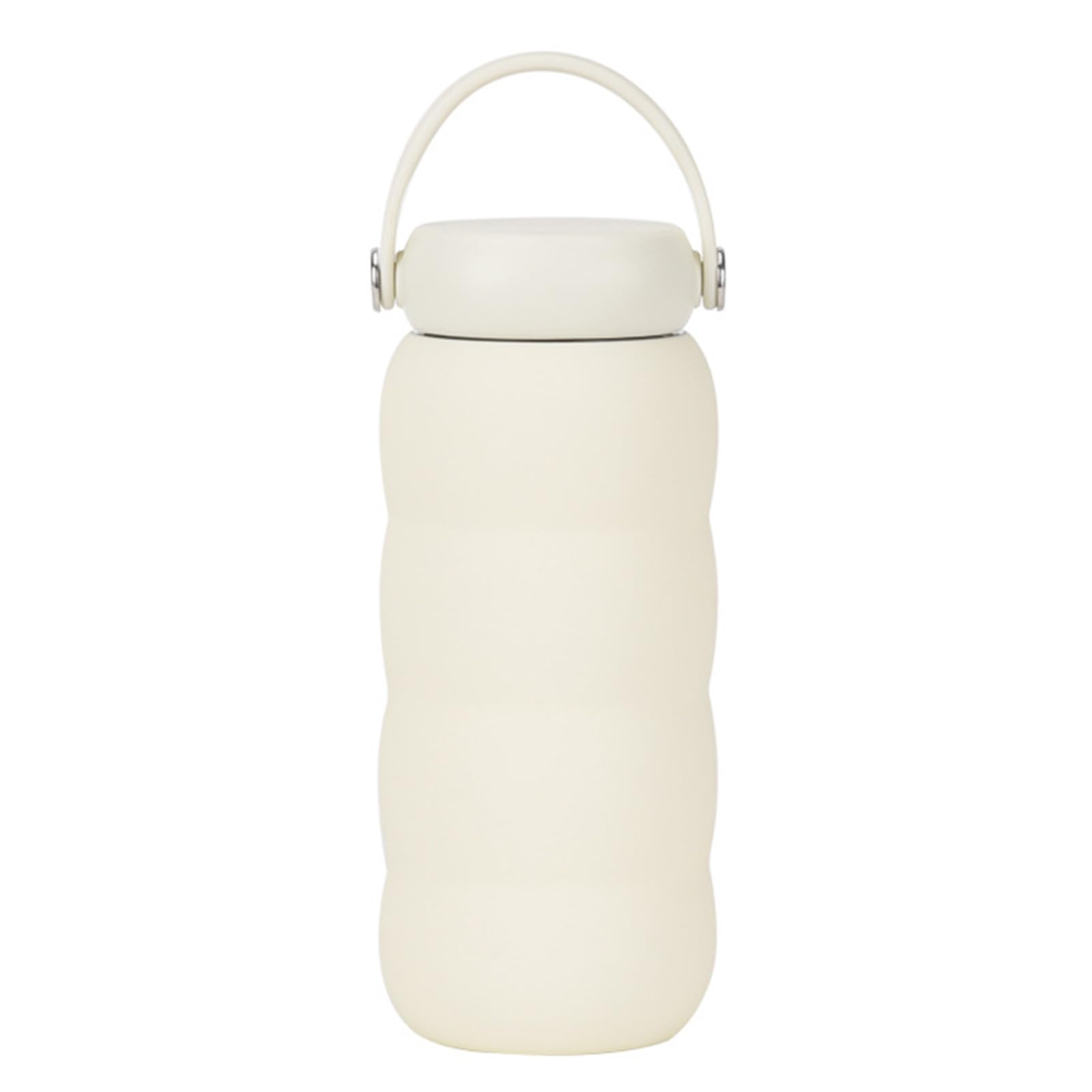 TQUXNGA 600Ml Stainless Steels Water Bottle with Ergonomic Handle for Fitness Enthusiasts and Students Stainless Steels Water Bottle