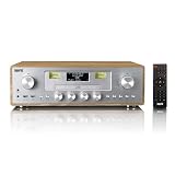 Imperial DABMAN 280CDWDSI - DAB Plus FM Radio - Internetradio - CD MP3 Player - Bluetooth V5.4 - Zwei USB Anschlüsse - 2 x 15 Watt Lautsprecher - Weckfunktion - Holzoptik