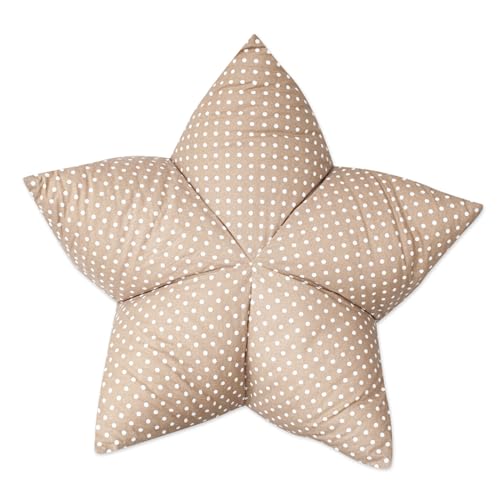 Aumüller Sternenkissen Dots Beige - 85 cm - Liegekissen für Hunde und Katzen