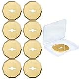 Lothee 8 Pack Titanium Coated Replacement Rotary...