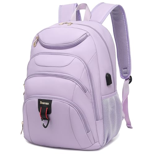Boavan Laptop Backpack for women, 15.6inch Laptop Bag with USB Po...