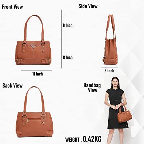 Image of Fostelo Women's Nightingale Satchel Tote Handbag for Women | Ladies Purse | Stylish Shoulder Bag | Gift For Women