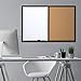 Quartet Combination Whiteboard & Corkboard, 2' x 3' Combo White Board & Cork Board, Black Frame (95223B)
