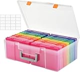 VITEVER Fotoaufbewahrungsbox 5x7, 18 Innenfächer...