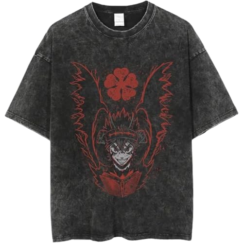 Anime Black Clover Asta Magliette Vintage Puro Cotone O Maniche