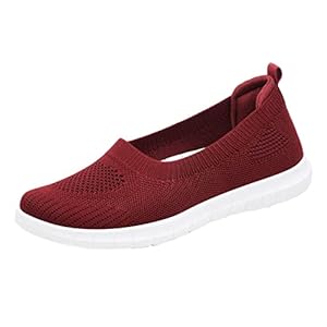 Women’s Slip On Walking Running Shoes Lightweight Tennis Walking Shoes Comfort Non Slip Work Sport Athletic