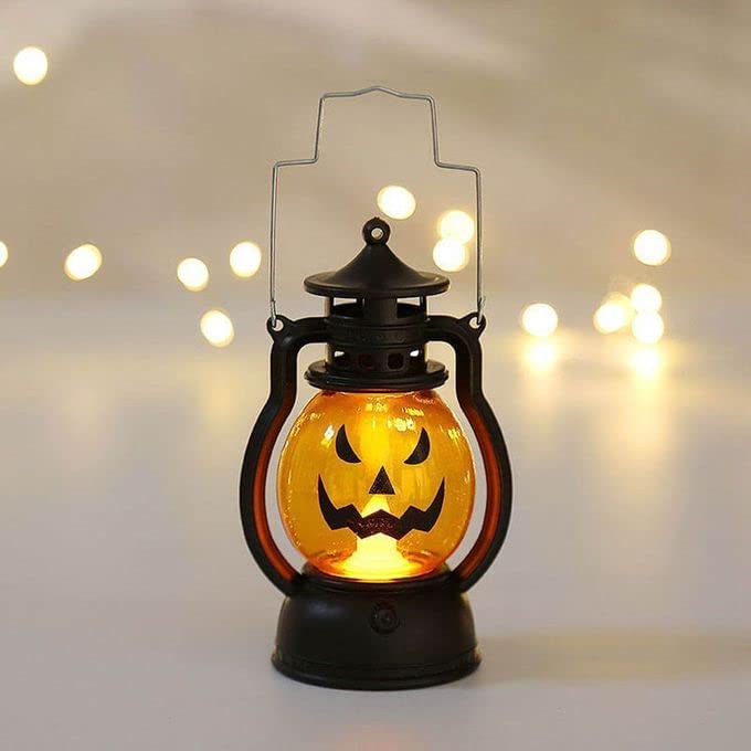 Partysanthe Halloween Decoration Pumpkin led Light Witch Ghost lamp Plaything for Bar Concerts Club Decor Random Pattern 1 Pcs Light lamp