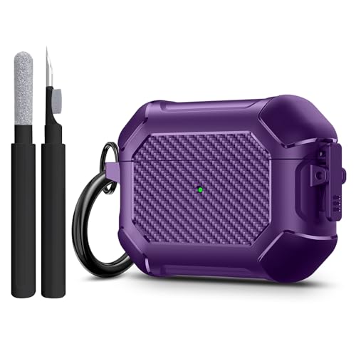 Image of Compatible with Airpods Pro 3 Case(2025),for Airpods Pro 3rd Generation Cases Cover with Keychain Cleaner Kit Soft Silicone Shockproof Cover for Women Men