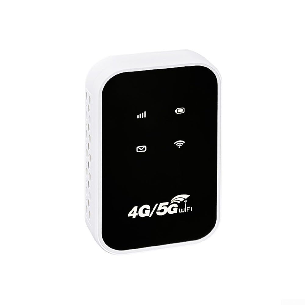 Przenośny router Wi-Fi 4G Kompaktowa i lekka konstrukcja Szybkie połączenie z Internetem Wiele urządzeń Materiał ABS Łatwa instalacja Czarny Biały (czarny)
