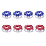 NISSCO Set of 8 (Dia.53mm) 2-1/8'' Shuffleboard Pucks Blue/Red